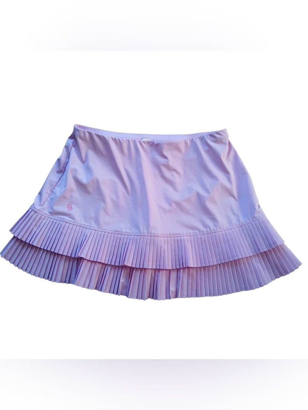 Cross Court Lilac Pleated High-Waist Mini Skort Skirt Activewear